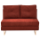 Beliani Sofa Bed 2 Seater JERSLEV Fabric Red 1