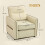 Homcom Butaca de Salón Beige 80 x 81 x 90 cm 3