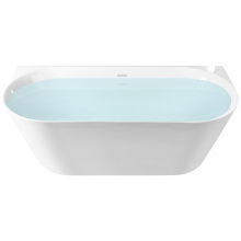 Back to Wall Bathtub RENACA 1700 x 790 mm White