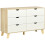 Homcom Cómoda con Cajone Bicolor 120 x 40 x 76 cm 1