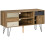 Homcom Mueble de TV Marrón 120 x 39 x 64 cm 1