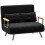 Homcom Sofá Cama Doble Negro 102 x 73 x 81 cm 1