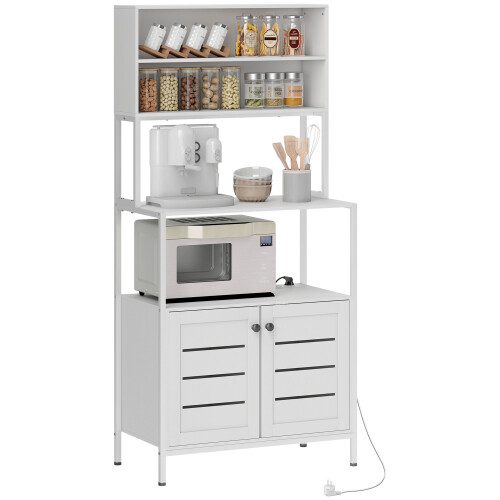 Homcom Estantería de Cocina Blanco 80 x 42 x 171 cm