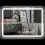 Homcom Espejo de Baño Gris 70 x 3.5 x 50 cm 1