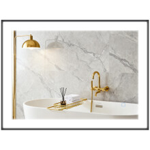 Espejo de Baño Negro 80 x 3 x 60 cm