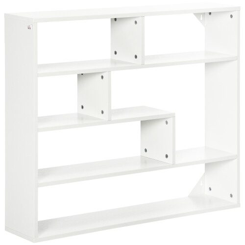 Homcom Estantería de Pared Blanco 94 x 19.5 x 80 cm
