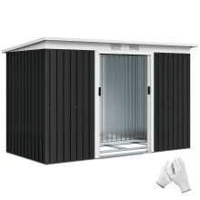 Caseta de Jardín Gris 280 x 130 x 172 cm