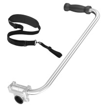 Ergonomic Weed Eater Handle, String Trimmer Grip with Adjustable Shoulder Harness Universal Back Saver Handle Extension