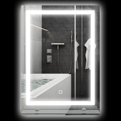 Espejo para Baño Gris 50 x 12 x 70 cm