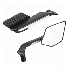 Universele Opklapbare Achteruitkijkspiegel van Aluminiumlegering met Verlichting voor Motorfiets, ATV, Offroadvoertuig en Motoraccessoire.