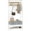 Homcom Perchero Zapatero Marrón 80 x 30 x 180.5 cm 1