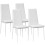 Homcom Sillas de Comedor Blanco 41 x 50 x 97 cm 1