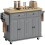 Homcom Isla de Cocina Gris 111 x 44.5 x 82.5 cm 1