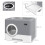 PawHut Arenero para Gato Gris 52 x 41 x 38.5 cm 3