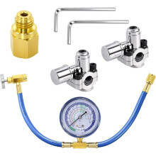 Refrigerator Freon Recharge Kit, AC Recharge Kit with BPV31 Piercing Valve for Home Refrigerators, AC Refrigerant System