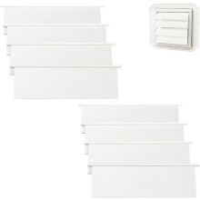 8-Pack Dryer Vent Louver Replacement Flaps for 4 Inch Outdoor Vents - Weather-Resistant & Auto-Close