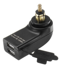 For Motorcycle Dual USB Charger Power Adapter Hella DIN Socket for GS1200 R1200GS Adventure R1250GS ADV F 850