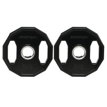 Discos de Pesa Negro 24 x 24 x 3.5 cm
