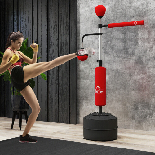 Homcom Saco de Boxeo Rojo 88 x 50 x 230 cm 2