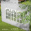 Outsunny Paredes Laterales Carpa Gris 295 x 195 cm 8