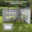 Outsunny Paredes Laterales Carpa Gris 295 x 195 cm 6