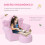 Homcom Sofá Niños con Taburete Rosa 58 x 40.5 x 49 cm 6