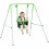 Outsunny Columpio Infantil Verde 122 x 146 x 122 cm 1