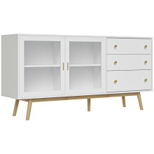 Aparador de Cocina Blanco 160 x 40 x 80 cm