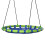 Outsunny Columpio Infantil Azul 100 x 100 x 180 cm 1