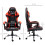 Vinsetto Silla Gaming Rojo 63 x 67 x 130 cm 6