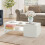 Homcom Mesa de Centro Blanco 110 x 52 x 36 cm 2