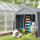 Outsunny Carpa para Herramienta Gris 240 x 200 x 202 cm 4
