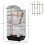 PawHut Jaula para Pájaro Negro 46 x 36 x 100 cm 6