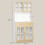 Homcom Alacena de Cocina Bicolor 80 x 40 x 180 cm 3
