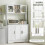 Homcom Alacena de Cocina Blanco 108 x 35 x 180 cm 6