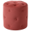 Beliani Pouffe COROLLA Velvet Coral 1