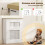 Homcom Cubre Radiadore Blanco 78 x 19 x 81 cm 6