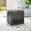 Outsunny Baúl de Exterior Negro 56 x 45 x 53 cm 6