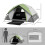 Outsunny Tienda de Campaña Verde 210 x 150 x 110 cm 6