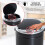 Homcom Cubo Basura Automático Negro 30.5 x 30.5 x 81.5 cm 5