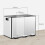 Homcom Cubo de Basura Gris 49.6 x 34.5 x 38.6 cm 6