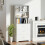 Homcom Estantería para Libro Blanco 79 x 39.5 x 182.2 cm 6