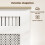 Homcom Cubre Radiadore Blanco 78 x 19 x 81 cm 4