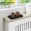 Homcom Cubre Radiadore Blanco 78 x 19 x 81 cm 5