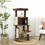PawHut Árbol para Gato Marrón 55 x 44 x 132 cm 5