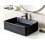 Beliani Countertop Basin GELDO 500 x 340 mm Ceramic Black 2