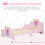 Homcom Cama Infantil Rosa 143 x 73 x 60 cm 5