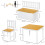 Homcom Muebles Infantile Bicolor 60 x 50 x 48 cm 5