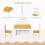 Homcom Muebles Infantile Bicolor 60 x 50 x 48 cm 7