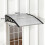 Outsunny Marquesina Exterior Transparente 103 x 96.5 x 27 cm 6